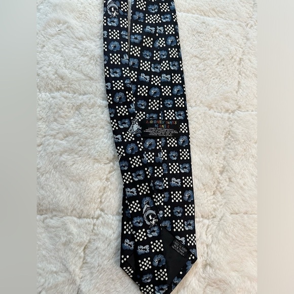 Vintage looney tunes mania tie warner bros. made in korea necktie 1995 - Picture 6 of 6